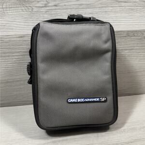 Nintendo Game Boy Advance SP Padded Carrying Case Gray & Black Nylon